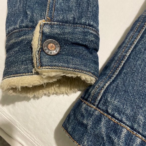 Girls ROXY JACKET! SIZE LARGE Sherpa Lined Denim Jean Jacket *FREE SHIPPING!* - Picture 6 of 11